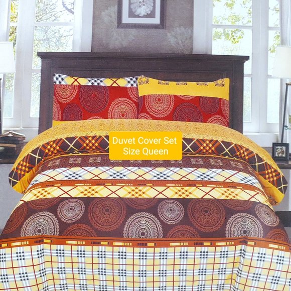 Other - Duvet Cover Set Reversible Size Queen